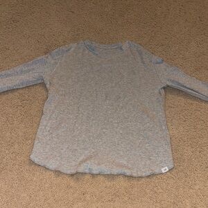 GAP Heather Gray Kids Long Sleeve Tee